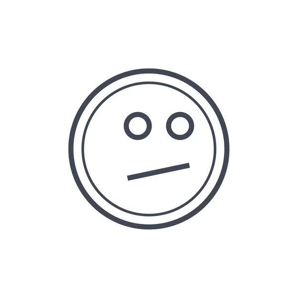 Faccia Icona Emozione Illustrazione Vettoriale Emoji — Vettoriale Stock