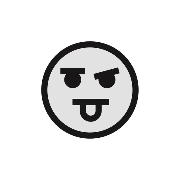 Gesicht Emotionen Symbol Emoji Vektor Illustration — Stockvektor