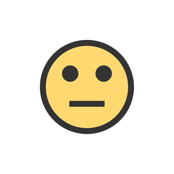 Faccia Icona Emozione Illustrazione Vettoriale Emoji — Vettoriale Stock