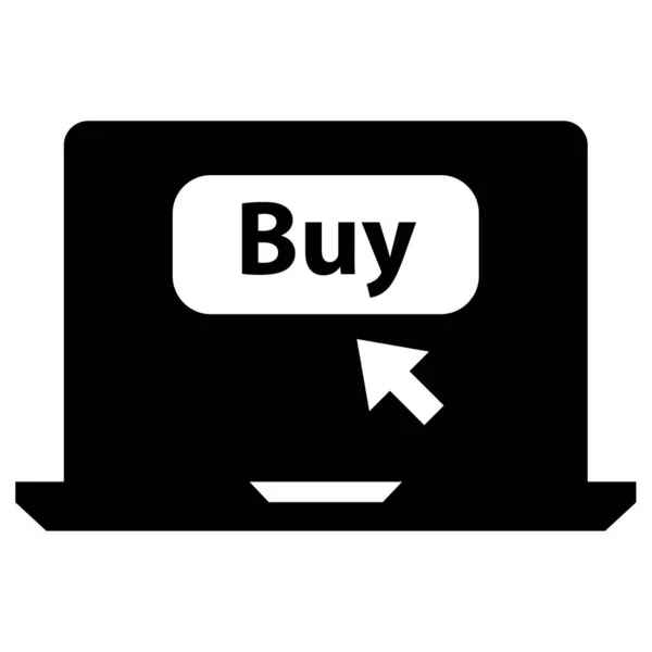 Loja Online Compras Ícone Web — Vetor de Stock