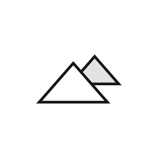 Logo Del Icono Montañas Ilustración Vectorial — Archivo Imágenes Vectoriales