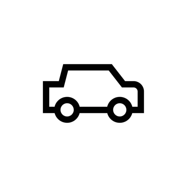 車のアイコンベクトルは あなたのウェブやモバイルアプリのデザインのための白い背景に隔離され 輸送ロゴのコンセプト — ストックベクタ