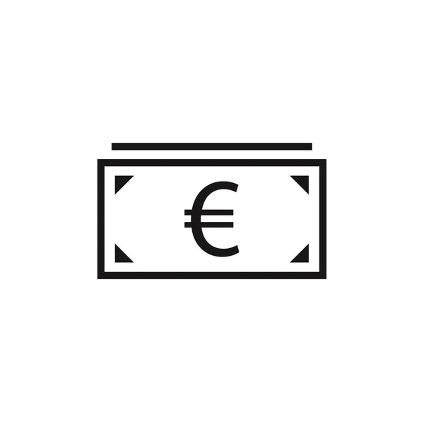 Εικονογράφηση Διανύσματος Εικονιδίων Ευρώ — Διανυσματικό Αρχείο