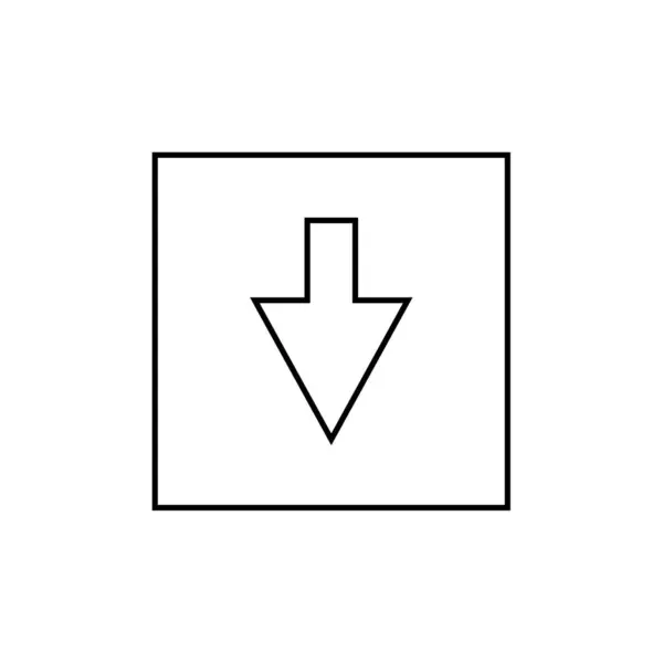 Ladda Ner Pil Ikon Vektor Illustration — Stock vektor