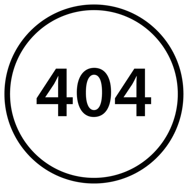 Erro 404 Ícone Web —  Vetores de Stock