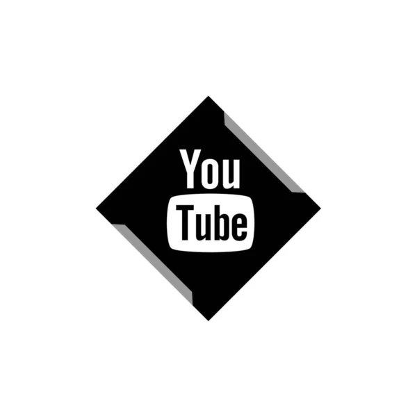 Vector Illustration Youtube Logo Online Video Sharing Social Media Platform — Stock Vector