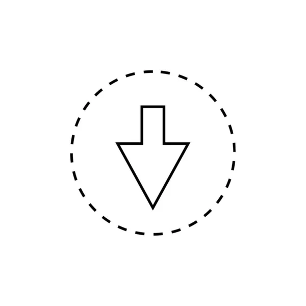 Icono Flecha Vector Ilustración — Archivo Imágenes Vectoriales