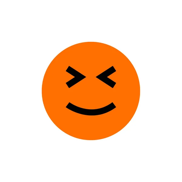 Ansikte Känsla Ikon Emoji Vektor Illustration — Stock vektor