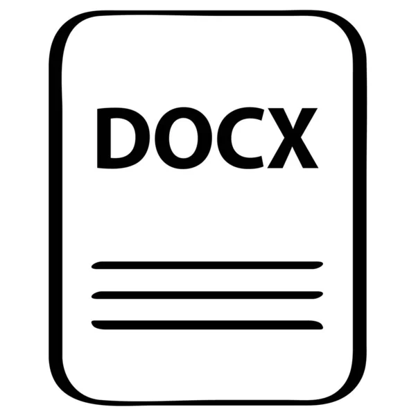 stock vector  docx file document type, icon