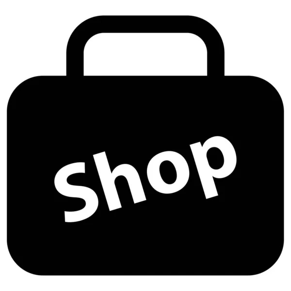 Shopping Bags Icona Vettoriale Illustrazione — Vettoriale Stock