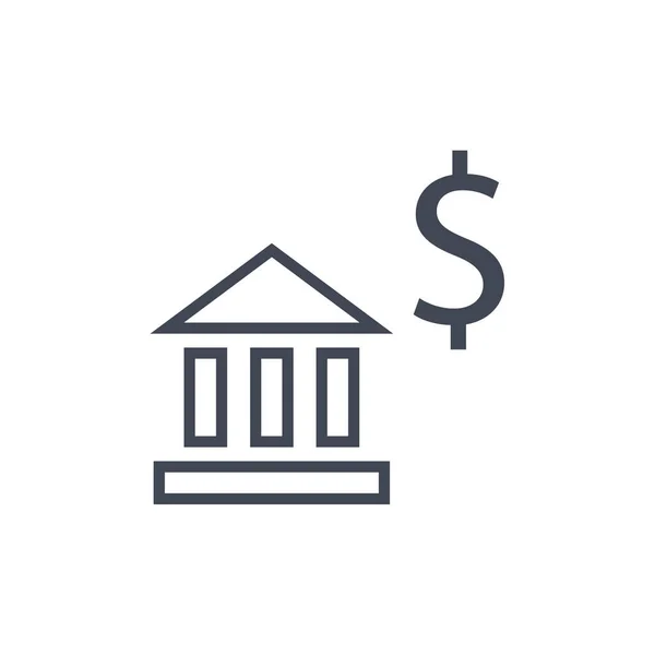 Illustrazione Vettoriale Del Logo Moderno Dell Icona Bancaria — Vettoriale Stock