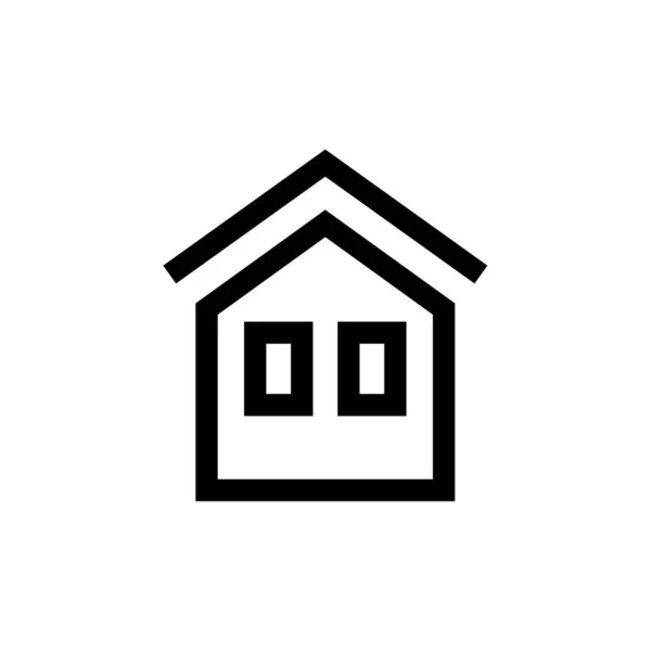 Windows House Home Web Icon Simple Illustration — Stock Vector