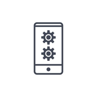 İnternet üzerinden iş ayarlama seçenekleri. simge vektör illüstrasyonu 