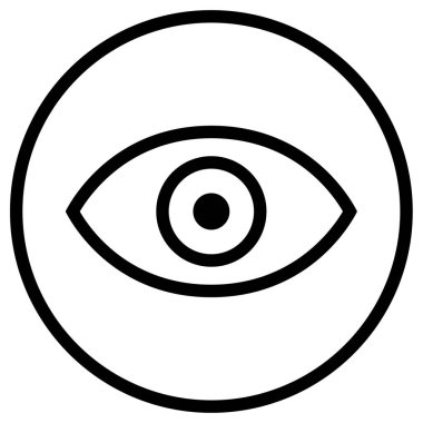 Göz simgesi vektör illüstrasyonu 