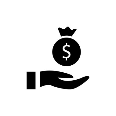 para simgesi vektörü beyaz arkaplanda izole edildi, dolar şeffaf işareti