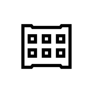 Kablolar modern simge, vektör illüstrasyonu