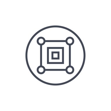 Şaşırmış şekilli yaratıcı soyut tasarım, vektör illüstrasyonu