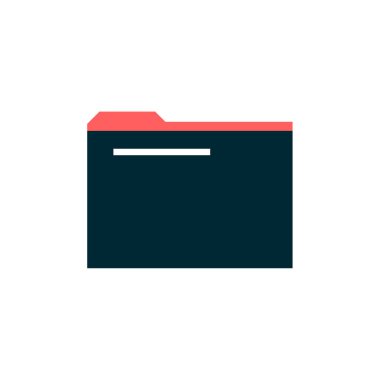 Dosya. Web simgesi basit illüstrasyon     