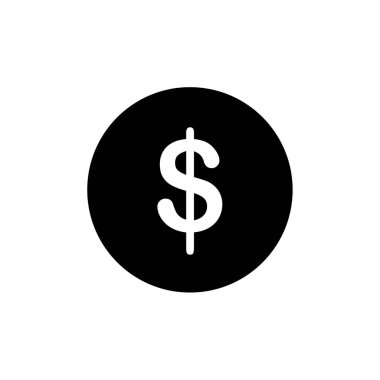 ABD para işaretinin basit bir çizimi. grafik dolar simgesi 