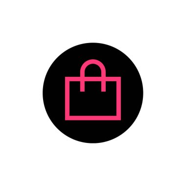 Alışveriş torbaları simge vektör çizim