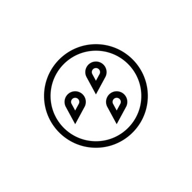 GPS ve Navigasyon simgesi vektör illüstrasyon tasarımı   