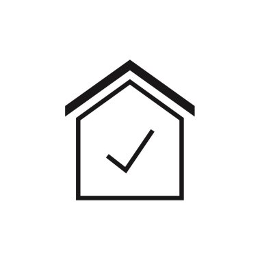 Emlak web simgesi, vektör şablonu