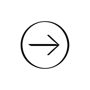 ok simgesi vektör illüstrasyonu   