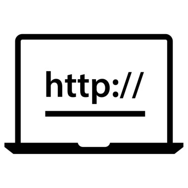 Web tarayıcı satırı vektör simgesi 