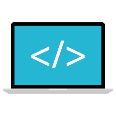 Web Geliştirme basit simgesi, vektör illüstrasyonu