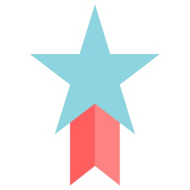 Yıldız. Web simgesi basit illüstrasyon 