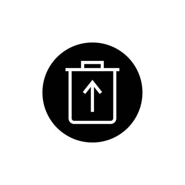 Çöp kutusu web simgesi illüstrasyonu