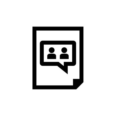 SMS ve Metin Mesajlaşması ikon vektör illüstrasyonu