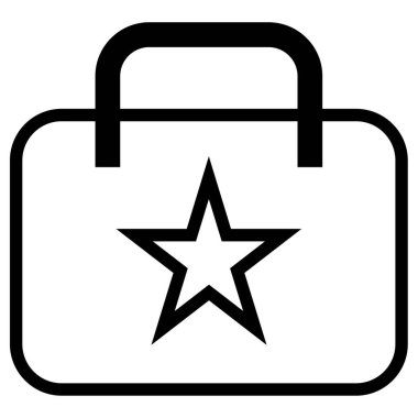 Alışveriş çantası. Basit resimleme