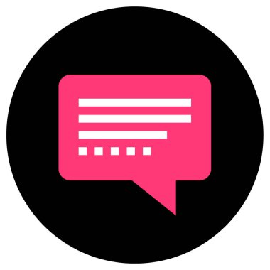 konuşma simge vektör çizim