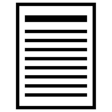 sayfa düzeni belge simgesi vektör illüstrasyonu 