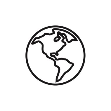 Küresel simge vektör illüstrasyonu