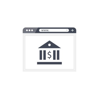 Arkaplanda tarayıcı vektör simgesi 