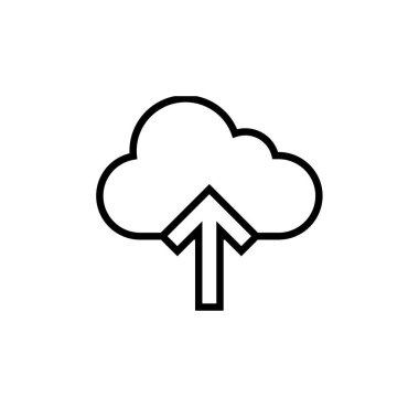 Bulut hesaplama simgesi vektör illüstrasyonu