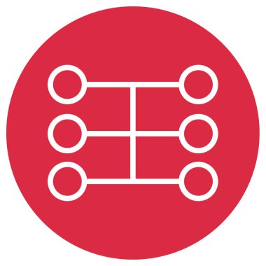 Beyaz arkaplanda bağlantı vektörü simgesi   