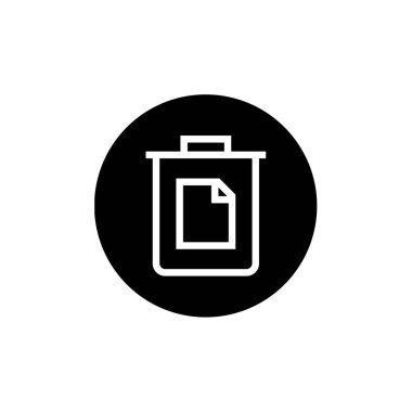 Çöp kutusu web simgesi illüstrasyonu