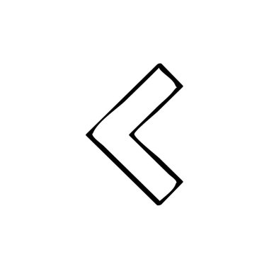 Basit ok simgesi vektör illüstrasyonu