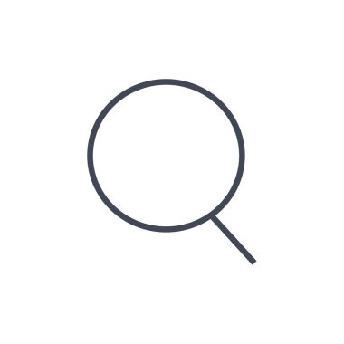 Büyüteç simgesi. özet arama vektörü sembolü.