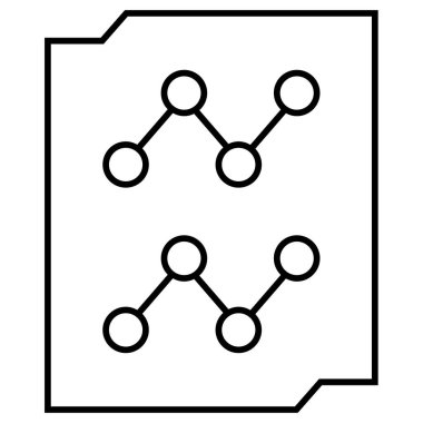 Analizler. Web simgesi basit illüstrasyon