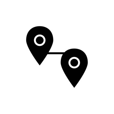 konum simgesi vektör illüstrasyonu
