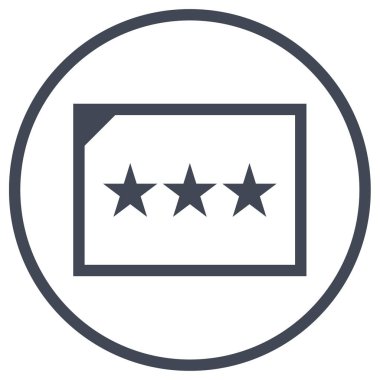 derecelendirme simgesi vektör illüstrasyonu 