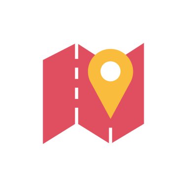 harita pin ikonu vektör illüstrasyonu