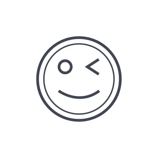 Icono Emoción Cara Emoji Vector Ilustración — Archivo Imágenes Vectoriales