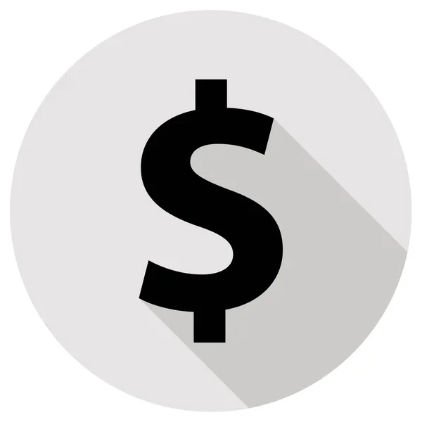 Ilustração Simples Sinal Dinheiro Dos Eua Ícone Gráfico Dólar — Vetor de Stock