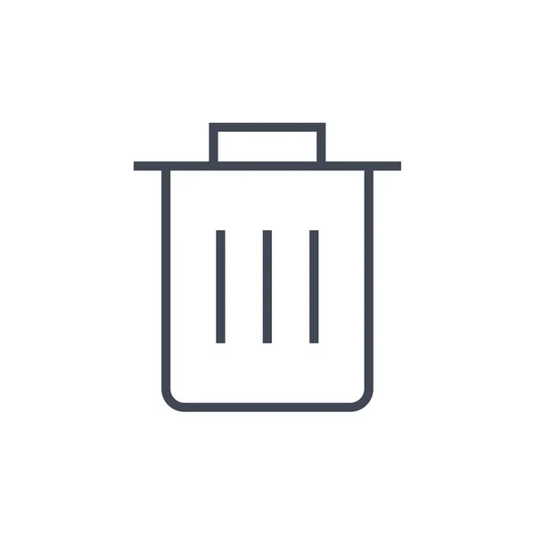 Trash Can Icon Vector Illustration Design — Stock Vector