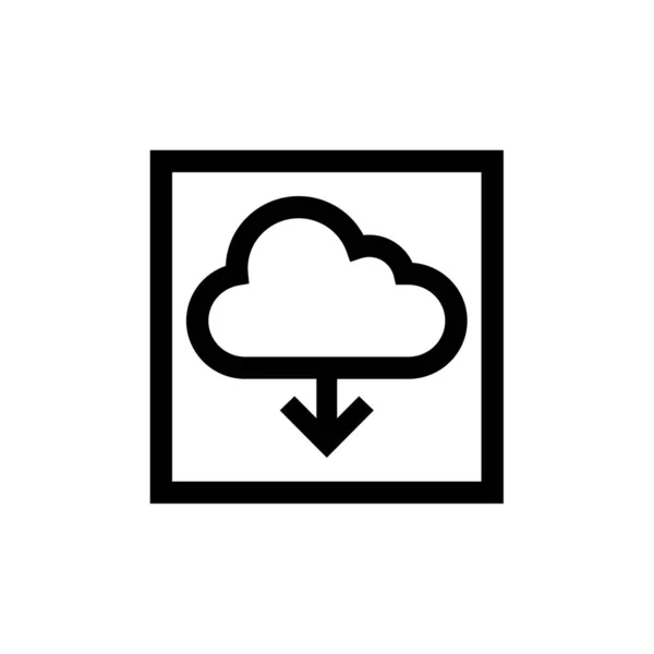 Nube Icono Moderno Ilustración Vectorial — Vector de stock